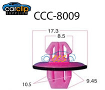 Toyota Pink Body Flare Clips 25pcs CCS-8009