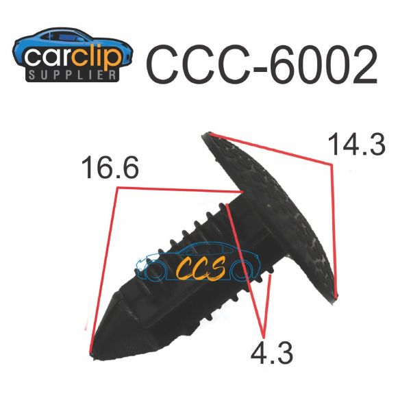 Black X-Tree Clips 25pcs CCS-6002
