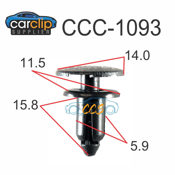 Scrivet Clips Black 25pcs CCS-1093