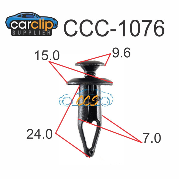 Scrivet Clips Black 25pcs CCS-1076