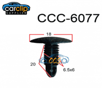 Black X-Tree Clips 25pcs CCS-6077
