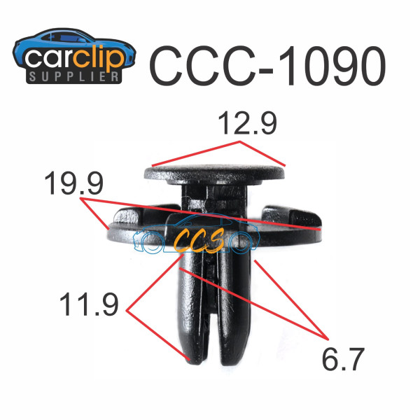 Hyundai & Kai Rivet Clips 25pcs CCS-1090