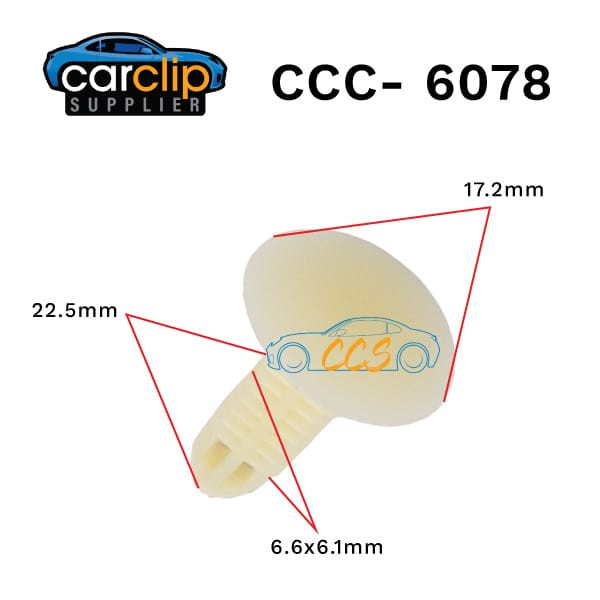 White Xmas-Tree Clips 25pcs CCS-6078
