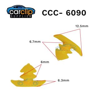 Yellow Rubber Seal Clips 25pcs CCS-6090