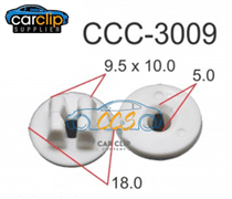 CCS-3009 White Screw Grommets 25pcs 