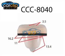 Hyundai Rocker Moulding Sill Clips 25pcsCCS-8040 