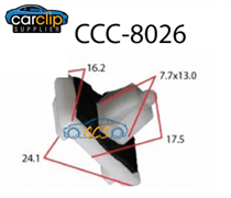 Body Flare, Sill Rocker, Panel Clips 25pcs CCS-8026