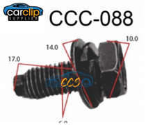 8.8 M6 10mm Head-Bolt with Spring Washer 25pcs CCS-0088 