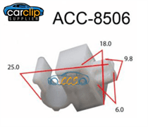 Bonnet Catch & Jack Handle clips 15pcs CCS-8506